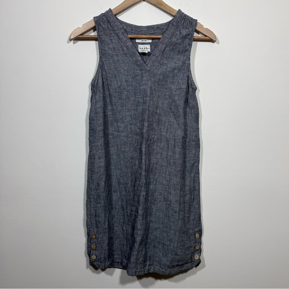 Nicole Miller Linen Chambrey dress
